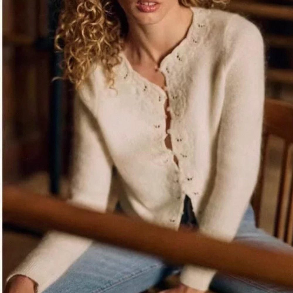 NWOT Sezane Ysalin cardigan L